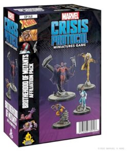 marvel: crisis protocol brotherhood of mutants affiliation pack - assemble the mutant revolution! tabletop superhero game, ages 14+, 2 players, 90 minute playtime, made by atomic mass games