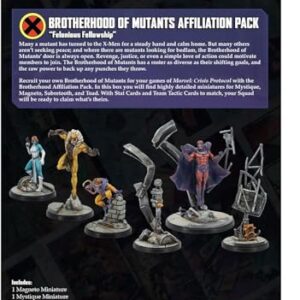 Marvel: Crisis Protocol Brotherhood of Mutants AFFILIATION PACK - Assemble The Mutant Revolution! Tabletop Superhero Game, Ages 14+, 2 Players, 90 Minute Playtime, Made by Atomic Mass Games