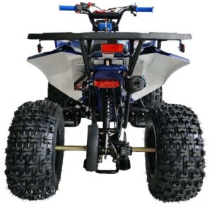 Upgraded 125cc ATV Quad Youth Utility Style ATV 125cc Fully Automatic w Reverse Double LED Headlights Gas ATV 4 Wheeler ATVs Quads Big 19"/ 18" Tires