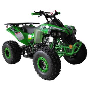 upgraded 125cc atv quad youth utility style atv 125cc fully automatic w reverse double led headlights gas atv 4 wheeler atvs quads big 19"/ 18" tires