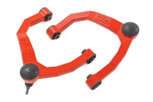 rough country red forged upper control arms for 2019-2024 gm 1500-10018red