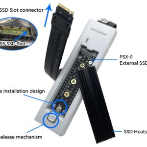 Avoluxion External SSD Expansion Upgrade Kit w/SSD Heatsink for PS5 Game Console (PSX-i1) - Turn Your PS5 Internal SSD Slot to External SSD Expansion Kit - 2 Years Warranty