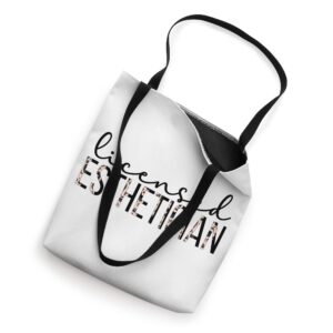 Licensed Esthetician Esthetics Estheticians Tote Bag