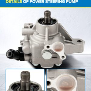 PHILTOP 21-5419 Power Steering Pump OE Fit For TSX 2006-2008, RSX 2002-2006, Element 2006-2011, CR-V 2002-2002, Accord 2006-2007 2.4L, CR-V 2005-2011, Power Assist Pump 56110PNBA01, 56110PNBA03