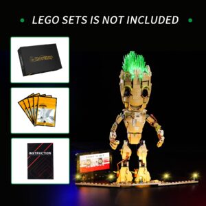 Rorliny LED Light Kit for Lego Marvel I am Groot 76217 Building Toy, Lighting Set Compatible with Lego 76217 (Lights Only, No Lego Models)