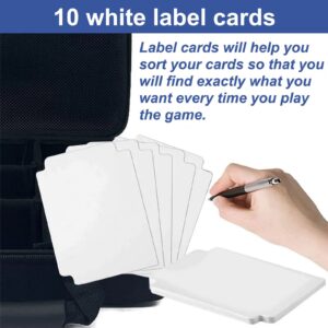 Lumus&Solem Extra Large Card Game Case for 2300-2500+ Cards, Suitable for The Expansion of C.A.H Game Cards and All Other Card Games (Blue)