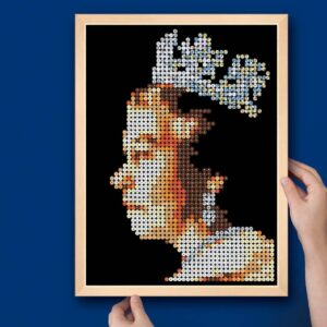 Sequin Art Queen Elizabeth II Special Memorial Edition, Sparkling Arts & Crafts Kit; Creative Crafts for Adults & Kids