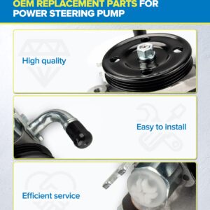 PHILTOP 21-5440 Power Steering Pump Fit For 2004-2009 Spectra 2.0L, 2005-2010 Sp-ortage 2.0L, 2005-2009 Tucson 2.0L; Spectra5 Power Steering Pump with Pulley