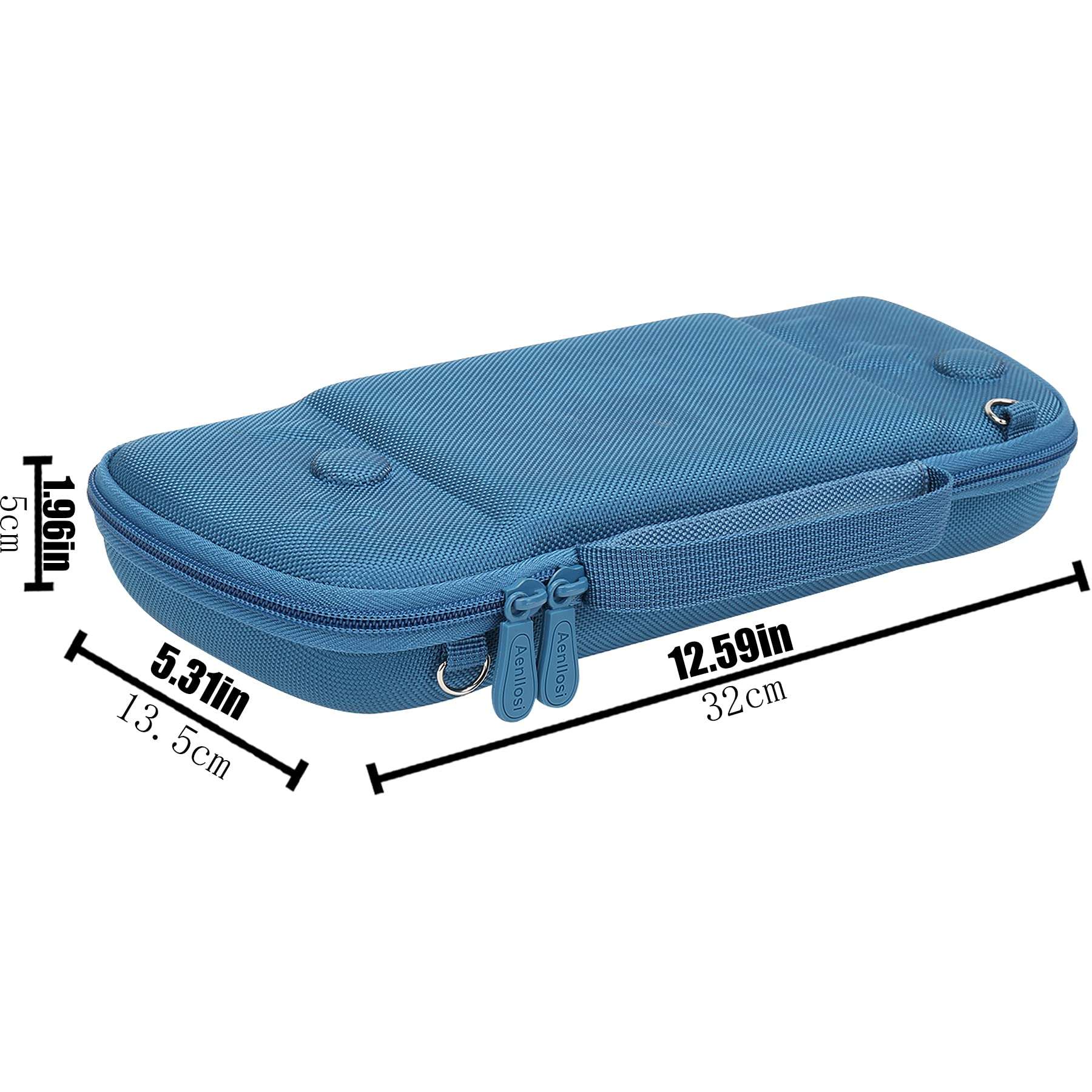 Aenllosi Hard Travel Case for Hori Nintendo Switch Split Pad Pro Handheld Controller-Blue(Only Case)