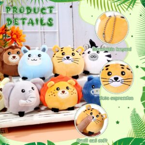 Skylety 9 Pcs Mini Plush Stuffed Animals Bulk 3.15 Inch Cute Soft Decompress Animals Plush Toys for Kids Baby Shower Birthday Charity Donation Gifts Classroom Prizes(Forest Animals)