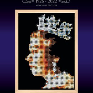 Sequin Art Queen Elizabeth II Special Memorial Edition, Sparkling Arts & Crafts Kit; Creative Crafts for Adults & Kids