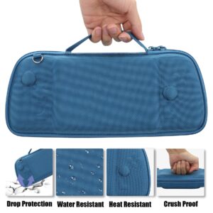 Aenllosi Hard Travel Case for Hori Nintendo Switch Split Pad Pro Handheld Controller-Blue(Only Case)