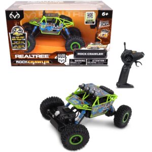 NKOK Realtree: 1:16 Scale RC: Rock Crawler - Edge Camo Green - 2.4 GHz Radio Control #81611, Competition Series, Real Time 4x4, Officially Licensed, Ages 6+