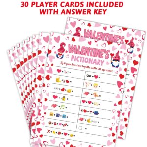 chiazllta 30 Players Valentine’s Day Party Games for Adults Valentines Classroom Trivia Game Favors Love Song Guessing Sing Me a Picture Valentines Party Activity for Large Groups Coworkers