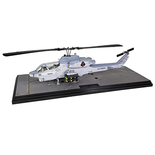 Forces of Valor Waltersons FOV-820004A-1 1:48 Scale Bell Textron Licensed AH-1W Cobra Helicopter with NTS Exhaust Army Super Diecast Military Collectible, US Navy Blue, One Size