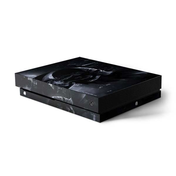 Skinit Decal Gaming Skin Compatible with Xbox One X Console - Officially Licensed Warner Bros Batman Smoke Design