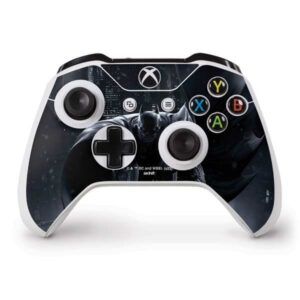 skinit decal gaming skin compatible with xbox one s controller - officially licensed warner bros batman smoke design