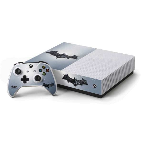 Skinit Decal Gaming Skin Compatible with Xbox One S All-Digital Edition Bundle - Officially Licensed Warner Bros Batman Arkham Logo Design