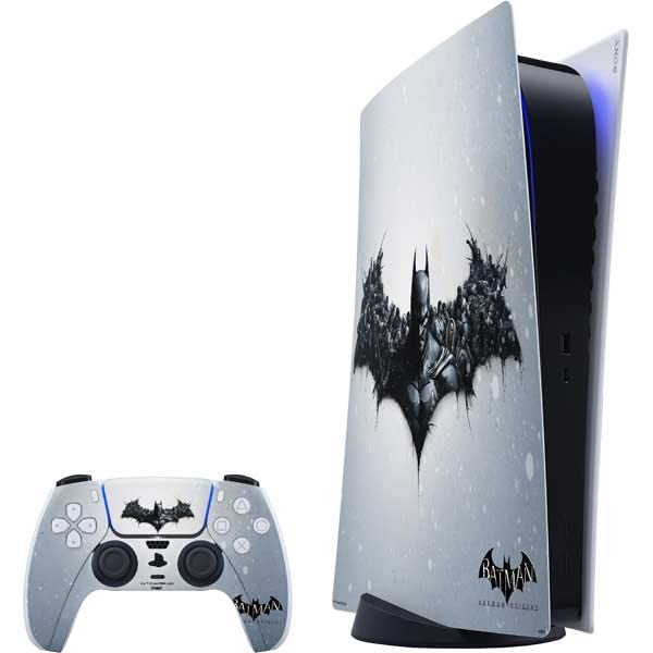 Skinit Decal Gaming Skin compatible with PS5 Digital Edition Console + Controller - Officially Licensed Warner Bros Batman Arkham Logo Design