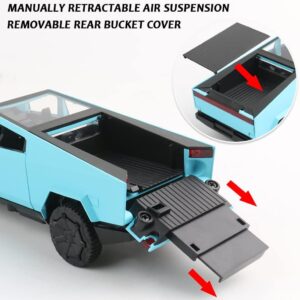 1/32 Toy Trucks Pickup Off-Road Vehicle Alloy Car Model Diecast Metal Toy Truck Model Simulation Sound Light Gifts for boy Girl. (Blue)