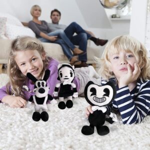 Msfdcdr Bendy Plush Toys Doll Cute Game Horror Bendy Plush Soft Stuffed Animals Toys for Kids Children with 11.8"