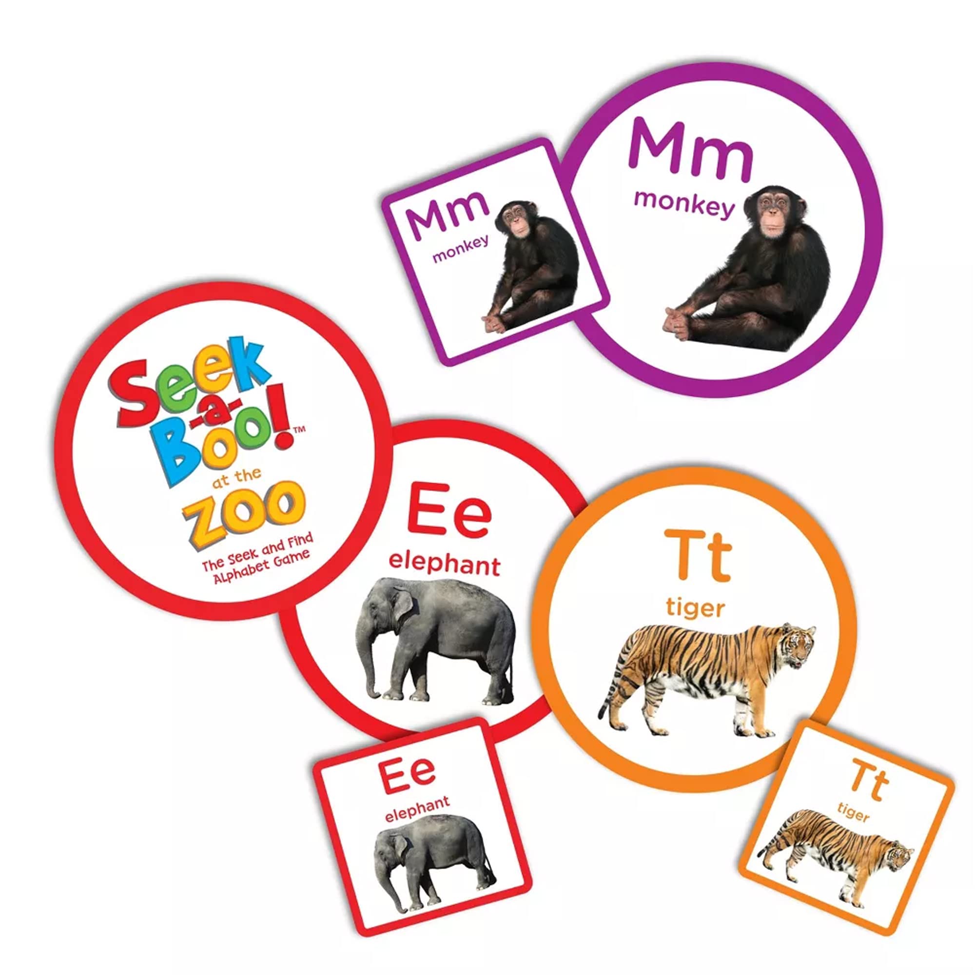 MindWare Seek-a-Boo! at The Zoo The Seek-and-Find Alphabet Matching Game - Fun Toddler Games Ages 2-4 - Improves Memory, Vocabulary and Letter Recognition