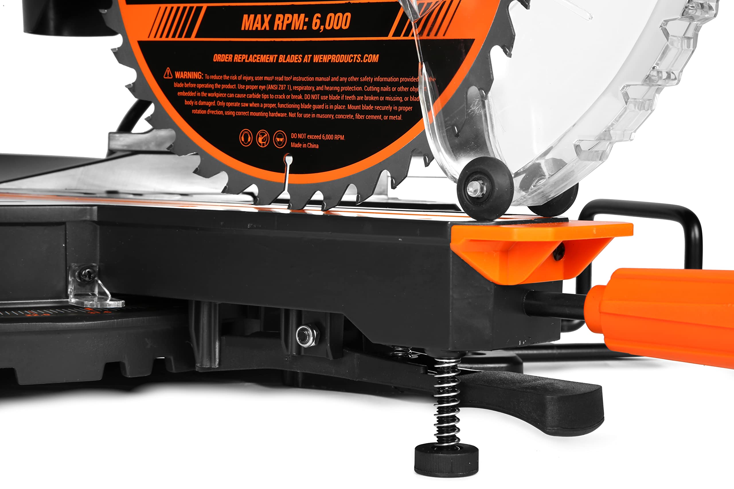 WEN MM1015 15-Amp 10-Inch Dual Bevel Sliding Compound Miter Saw with LED Cutline Multi-color