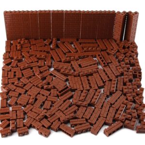 feleph 260 pieces masonry profile bricks set multicolor building blocks for wall moc parts and pieces diverse bulk toy set compatible with major brands