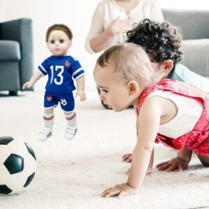 Dciki 18 Inch Doll Clothes and Accessories, World Cup Team USA Soccer Outfit Fits American 18 Inch Girl Dolls