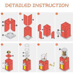 Rolife DIY Miniature Dollhouse Kit-1:20 Tiny House Kit for Adults and Kids-Mini House Kit-Hobbies for Women and Men