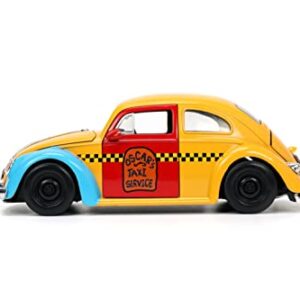 Sesame Street 1:24 1959 Volkswagen Beetle Die-cast Car & 2.75" Oscar The Grouch Figure, Toys for Kids and Adults