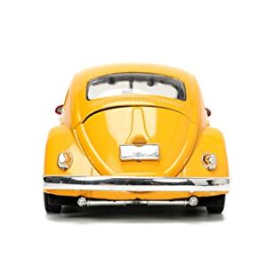 Sesame Street 1:24 1959 Volkswagen Beetle Die-cast Car & 2.75" Oscar The Grouch Figure, Toys for Kids and Adults