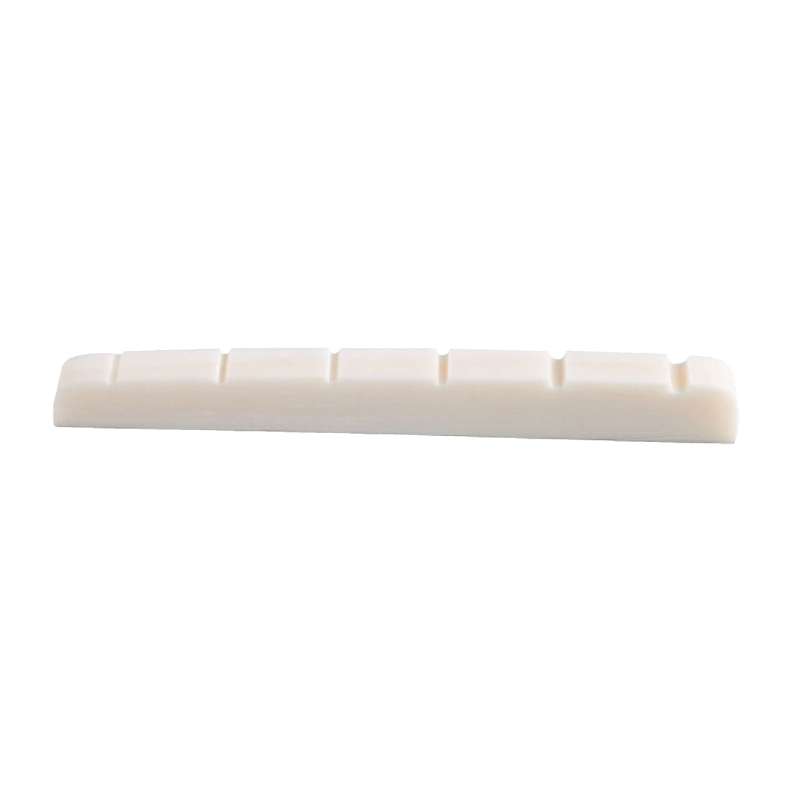 Miwayer 6 String Electric Guitar Bone Nut Flat Bottom Pre-Slotted Made of Real Bone (42 X 3.5 X 4.5/3.5mm 1 pack)