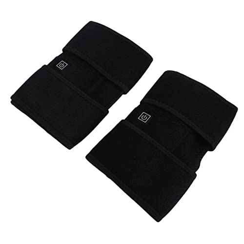 Demeras Heated Knee Brace Wrap, USB Power Supply 3 Gears Electric Heat Knee Support Cotton Portable with Hook and Loop for Keep Warm for Adults