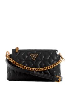 guess us elenia quilted top-zip mini crossbody