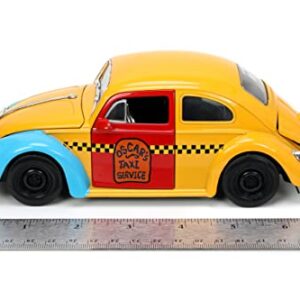 Sesame Street 1:24 1959 Volkswagen Beetle Die-cast Car & 2.75" Oscar The Grouch Figure, Toys for Kids and Adults