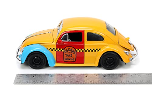 Sesame Street 1:24 1959 Volkswagen Beetle Die-cast Car & 2.75" Oscar The Grouch Figure, Toys for Kids and Adults