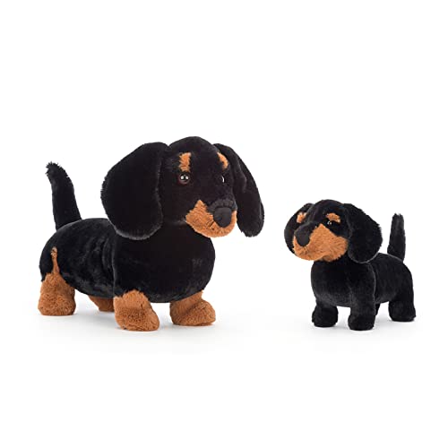 Jellycat Freddie Sausage Dachshund Wiener Dog Stuffed Animal, Small 7 inches | Dogs and Puppies Plush Toy | Classic Children's Gift