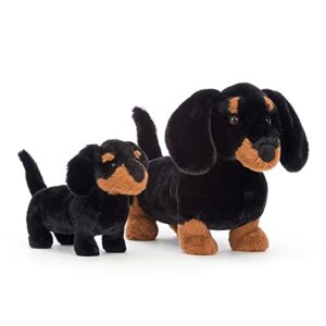 Jellycat Freddie Sausage Dachshund Wiener Dog Stuffed Animal, Small 7 inches | Dogs and Puppies Plush Toy | Classic Children's Gift