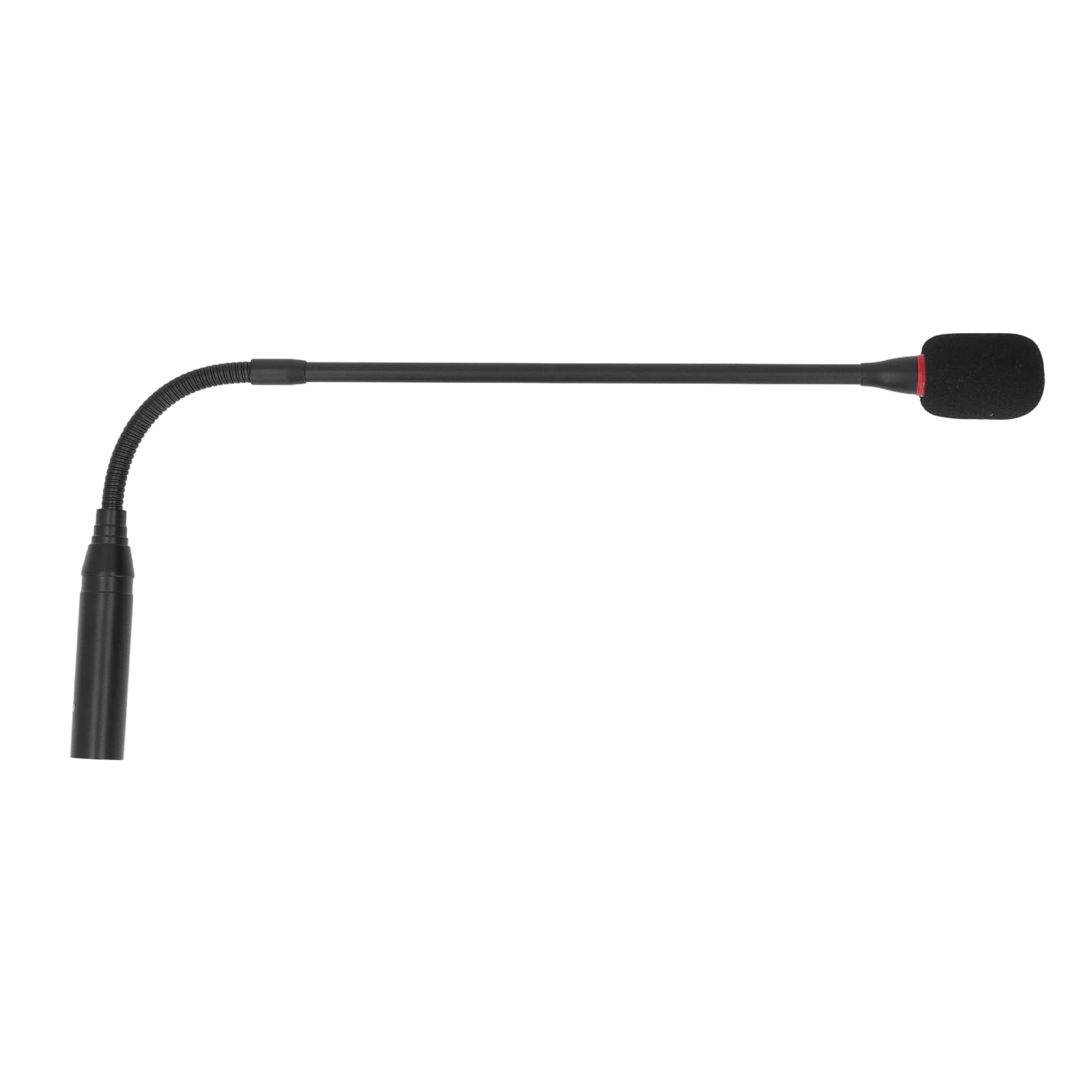 KIMISS Microphone, Podium Microphone 17.7in Flexible Noise Reduction Plug in Desktop Condenser Microphone with Power Indicator for Meeting Rooms