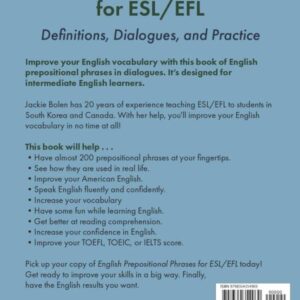 English Prepositional Phrases for ESL/EFL: Definitions, Dialogues, and Practice (Learn English for Adults)