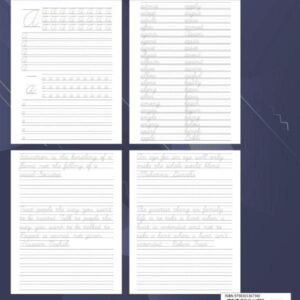 Cursive Handwriting Workbook for Adults - 200+ Pages of Handwriting Practice for Adults: Cursive workbook - hand writing practice books for adults. ... for adults. Improve handwriting for adult