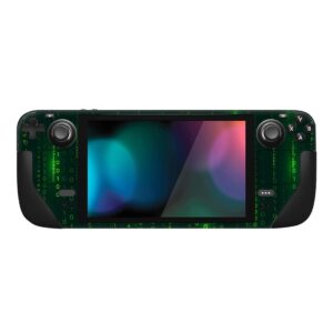 PlayVital Full Set Protective Skin Decal for Steam Deck LCD, Custom Stickers Vinyl Cover for Steam Deck OLED - Messy Code