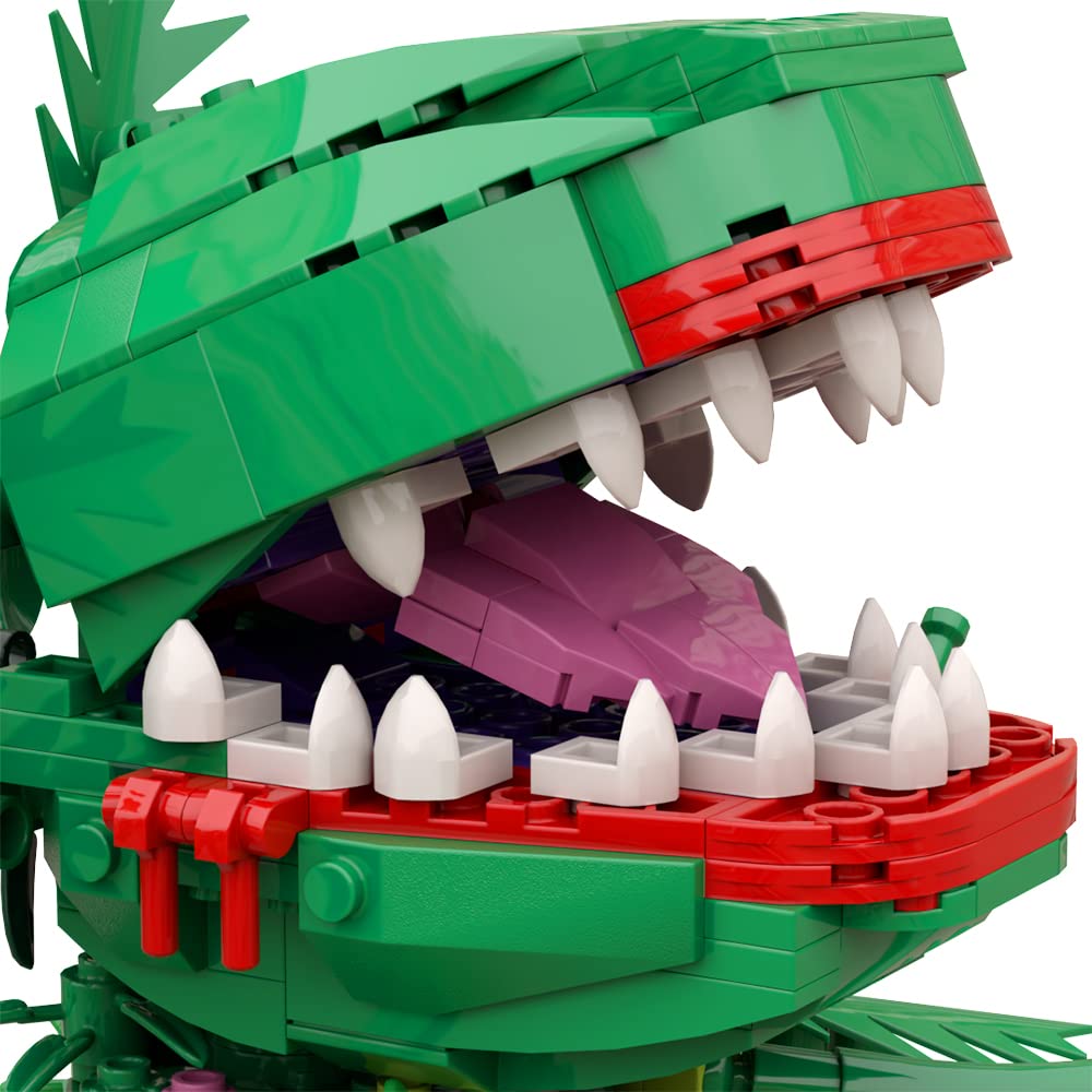 TTEHGB TOY Audrey II Building Block Kit, Piranha Flower Little Shop of Horrors Building Toys, Cannibal Flower Building Blocks Toys, Christmas (303Pcs)