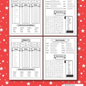 Spelling Weekly Practice Grade 3: Spelling Practice Worksheets for 3rd Grade, Over 360 Spelling Words Including Games and Activities to Improve Vocabulary and Reading Skills