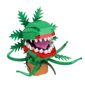 ttehgb toy audrey ii building block kit, piranha flower little shop of horrors building toys, cannibal flower building blocks toys, christmas (303pcs)