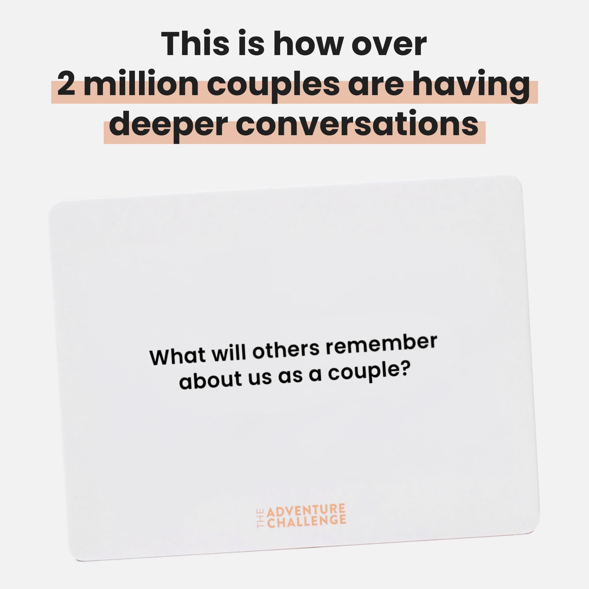 The Adventure Challenge 50 Question Date Night Idea Cards, Connection Cards for Couples, Relationship Game, Best Wedding Gifts for Newlyweds