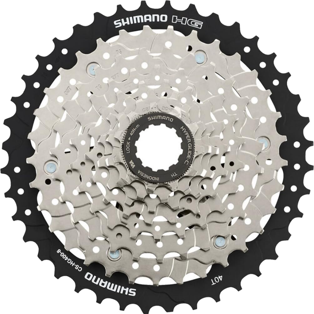 SHIMANO Unisex Cshg4008140 CS HG400 8 Speed Cassette 11 40T, Silver, 40 Teeth UK