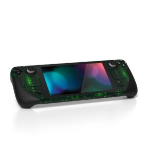 PlayVital Full Set Protective Skin Decal for Steam Deck LCD, Custom Stickers Vinyl Cover for Steam Deck OLED - Messy Code