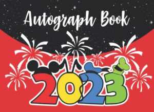 autograph book 2023: autograph and photo book with a double page for kids , character signature trips to adventure theme parks